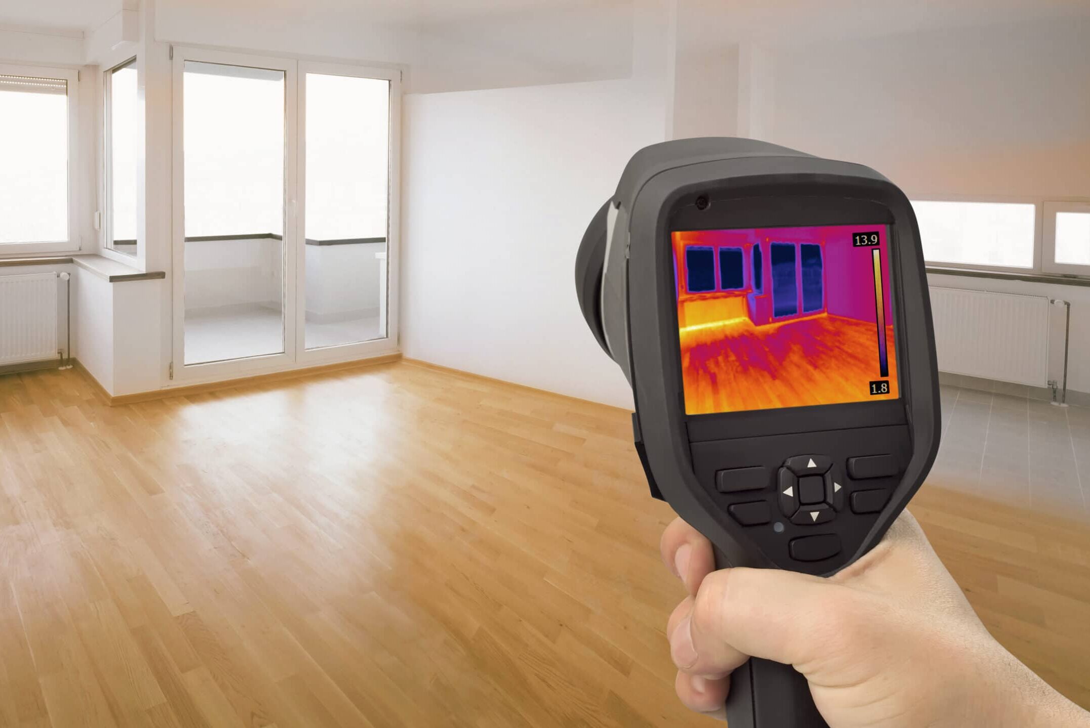 Heat Leak Detection thermal home inspection infrared near charlotte nc
